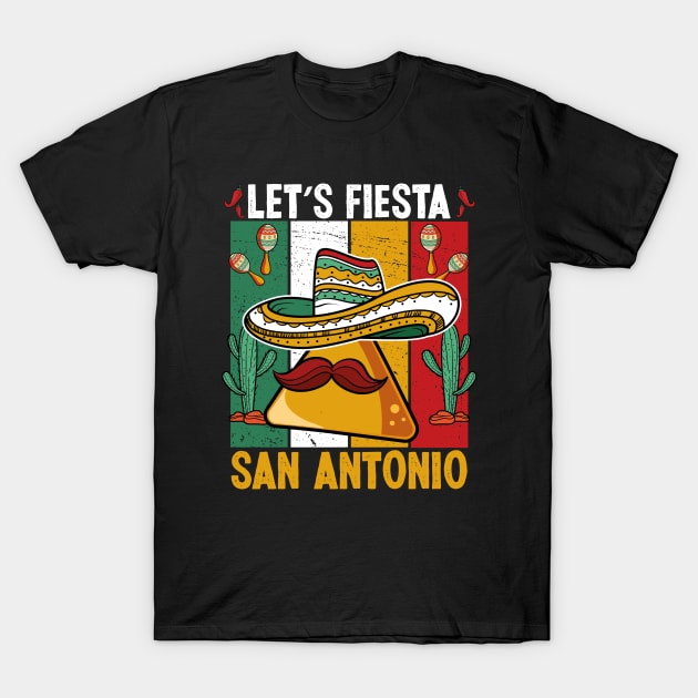 Vintage San Antonio Party Cinco De Mayo Texas Party T-Shirt by ANAREL